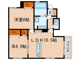 ミーティアハウスの物件間取画像